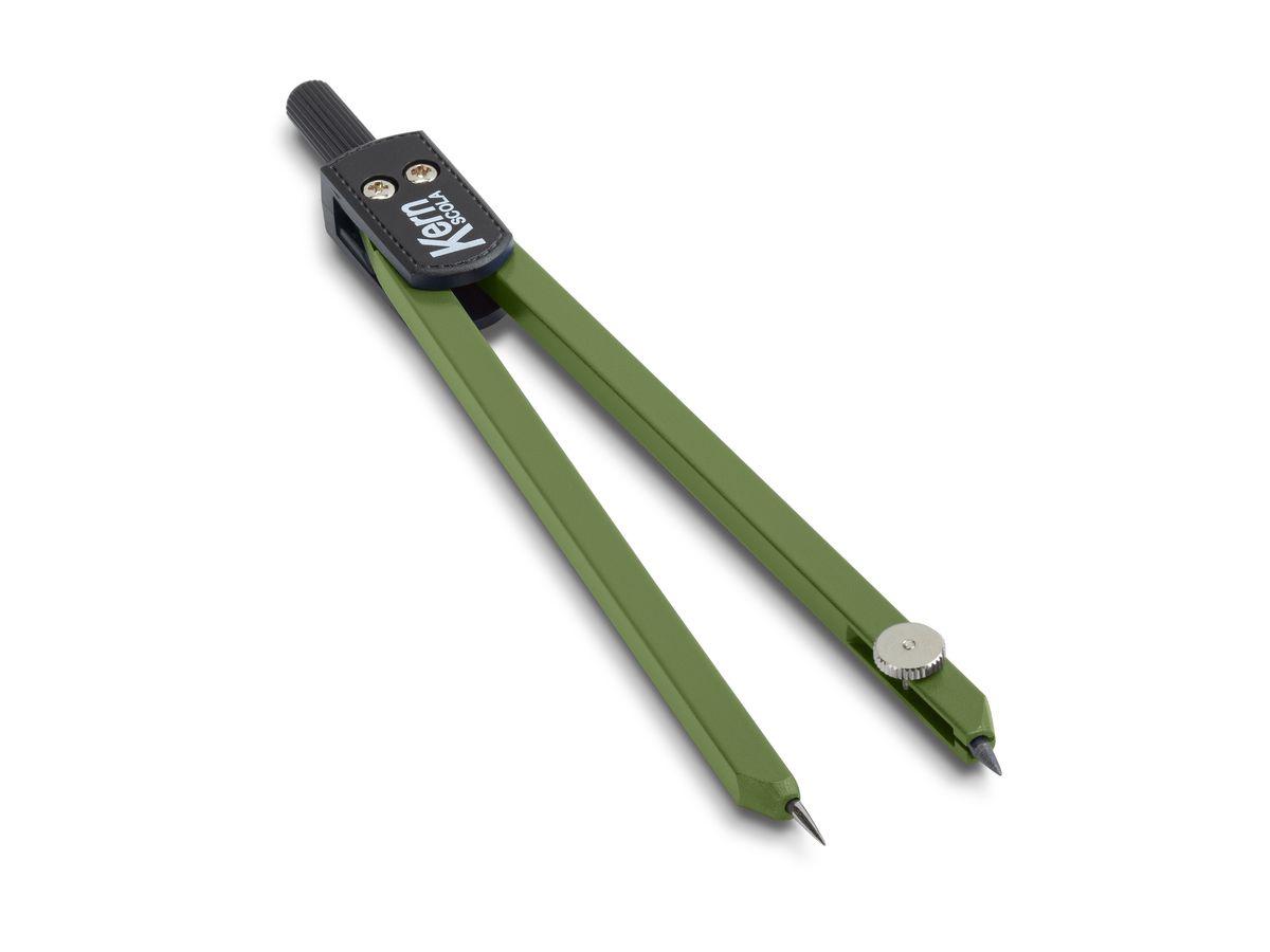 KERN Zirkel SCOLA pastello 13.5cm 410 300mm, verde (7640160331847)