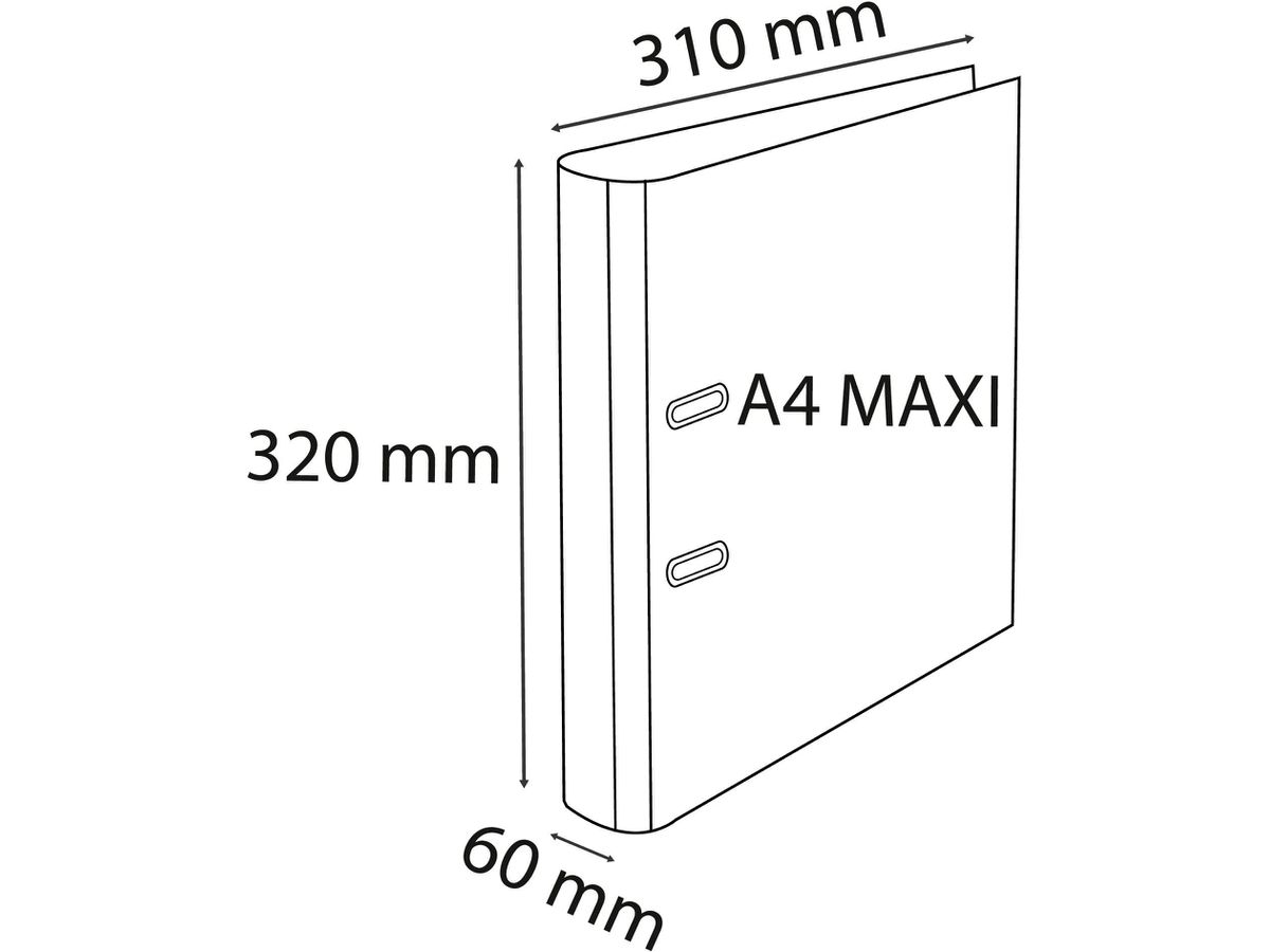 EXACOMPTA Classeur Exactive 6cm 53534E noir A4+ (3130630535348)