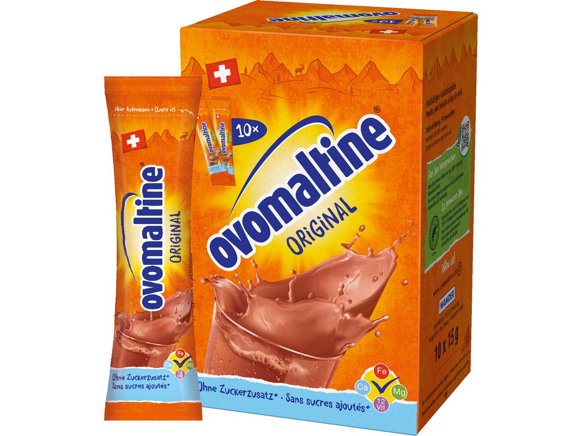 OVOMALTINE Orignal 102186439 15g, 10 pz. (7612100907368)