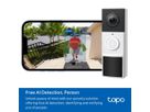 TP-LINK Video Doorbell Camera Tapo D210 2K, 6400mAh Battery (8885021371344)