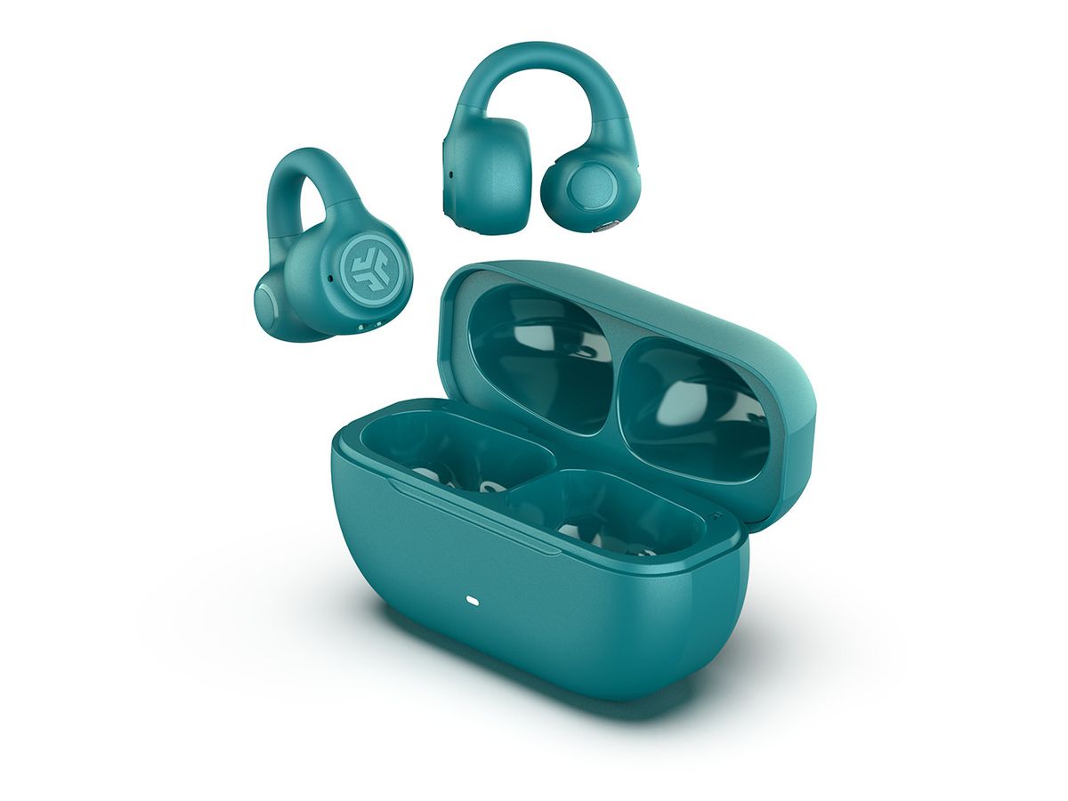 JLAB Flex Open Air Clip Earbuds IEUEBFLEXRTEL124 True Wireless, Teal (0810119071842)