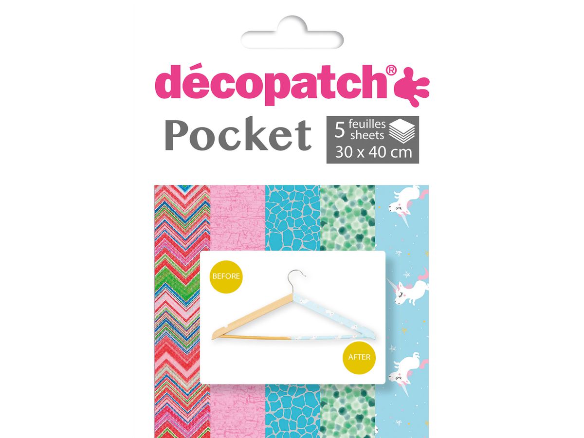 DECOPATCH Papier Pocket Nr. 30 DP030C 5 feuille à 30x40cm (3609510240301)