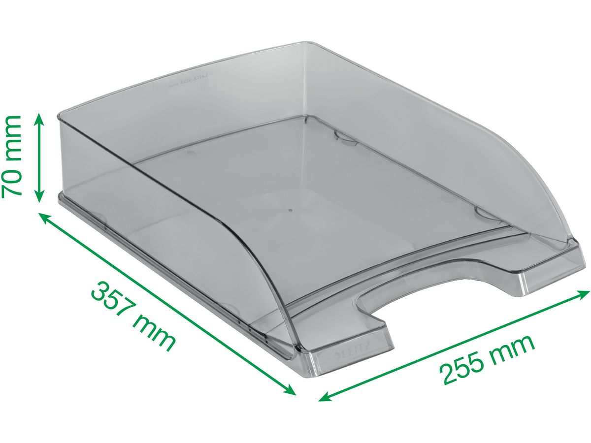 LEITZ Briefkorb Plus A4 52260002 glasklar (4002432310999)