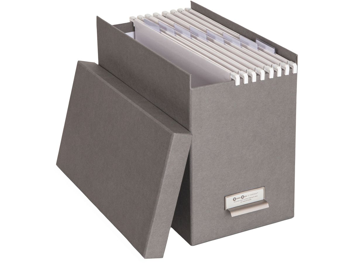 BIGSO BOX OF SWEDEN Hängemappenbox 15859400 8 Hängemappen 35x18.5x27grau (7330061944412)