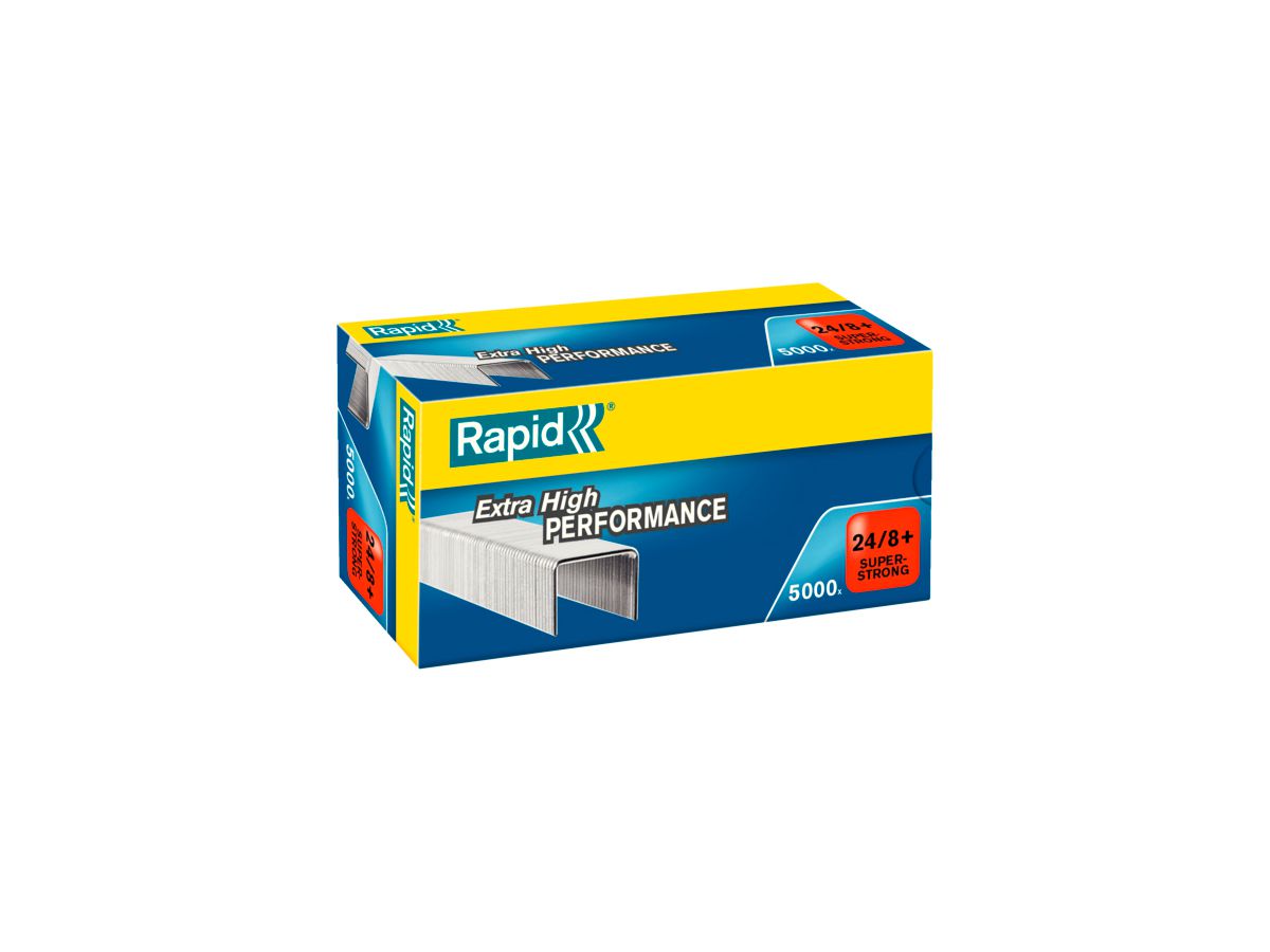 RAPID Graffette SuperStrong 24/8+ 24860100 zincato 5000 pezzi (7313468601003)