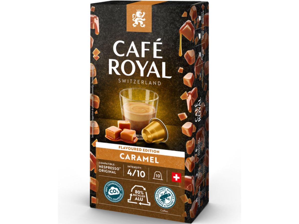 CAFE ROYAL Caps Aluminium 2001783 Caramel 10 pezzi (7617014189800)