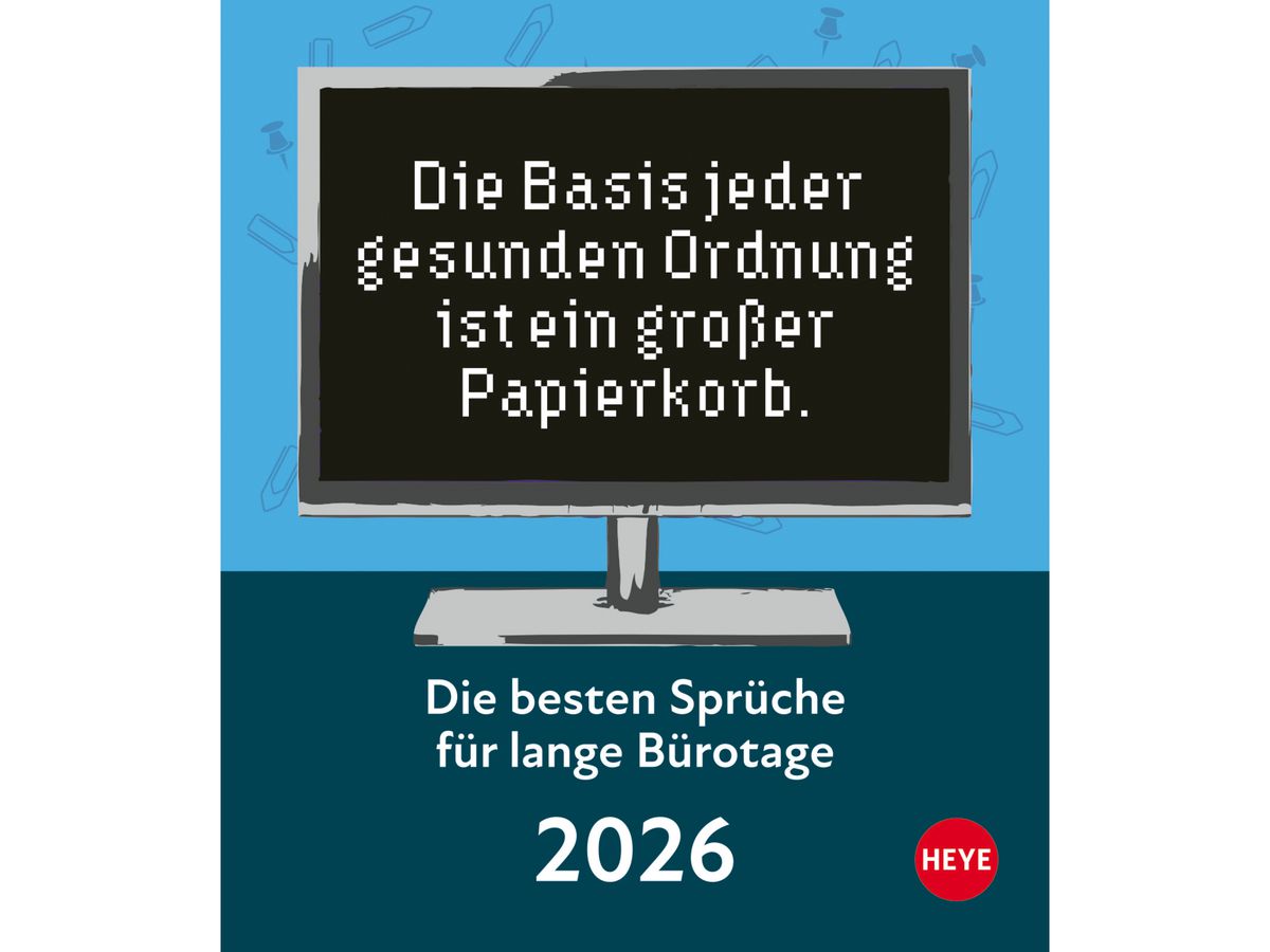 HEYE Abreisskal. Bürotage 2026 22593+26 1T/1S DE 11x14cm (9783756411092)