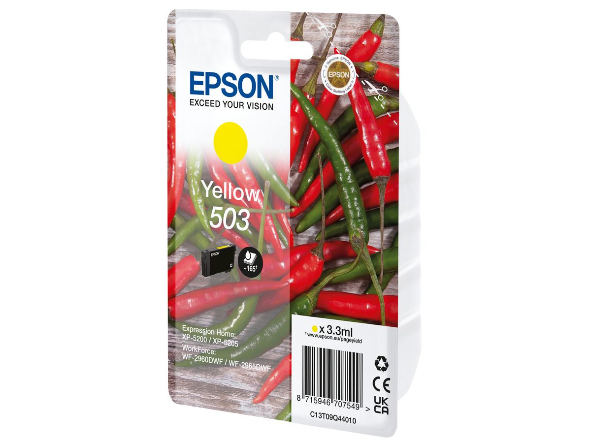 EPSON Cartouche d'encre 503 yellow T09Q44010 WF-2960/65 165 pages (8715946707549)