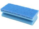 WEITACLEAN Éponge pad 150x70x43mm 5028028 bleu, grattant 10 pièces (7610588108529)