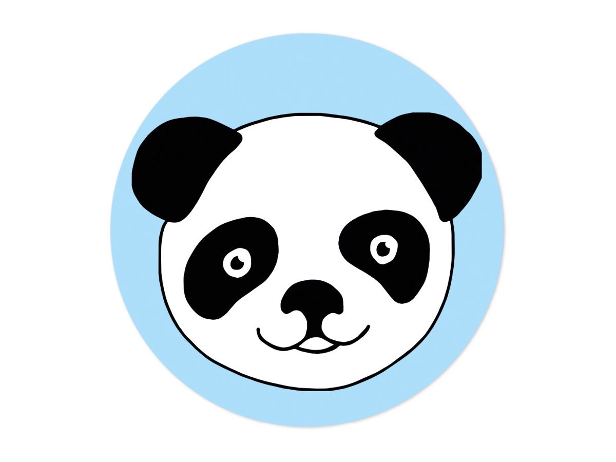 TIMETEX Autoadesivi di encomio 62217 Panda 500 pezzi (4055218622175)