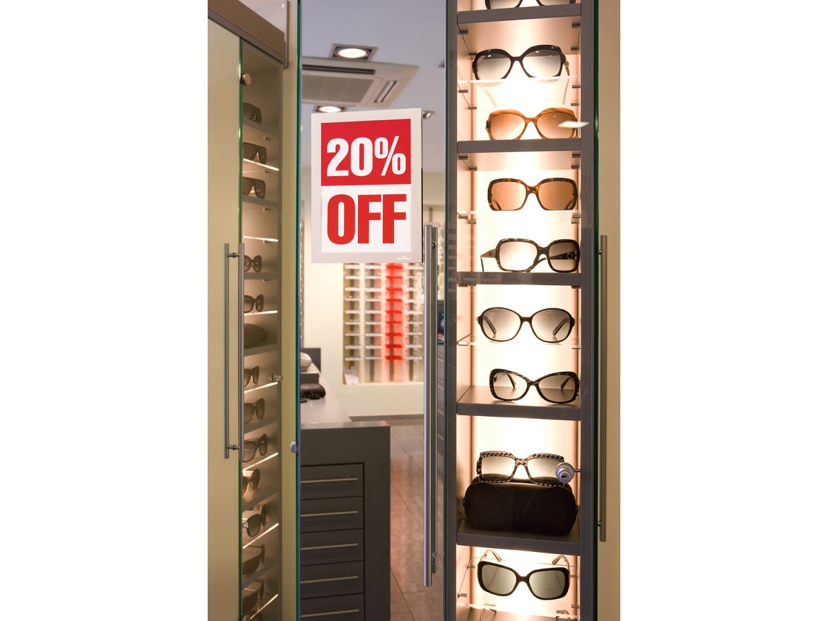 DURABLE Dossier Duraframe 487123 argento, autoadesivo 2 pezzi (4005546404868)