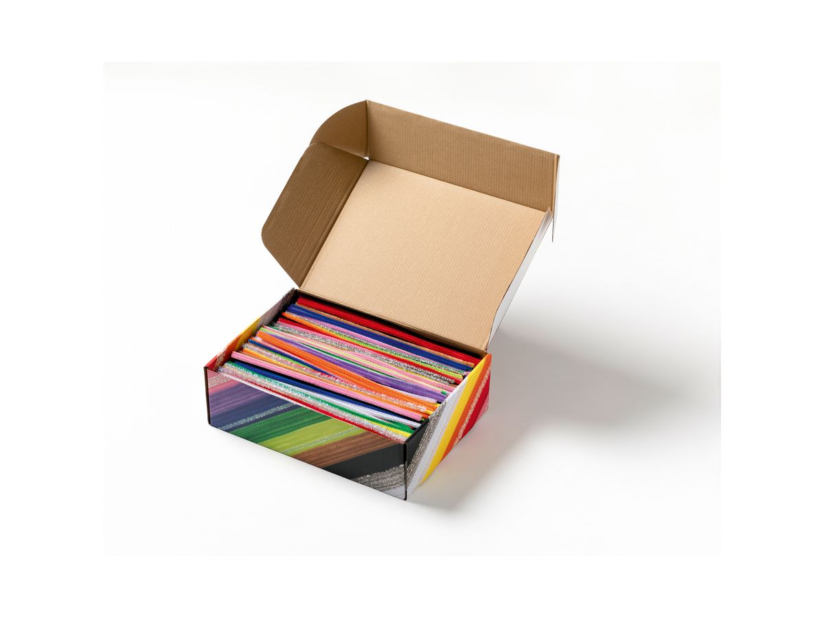 FOLIA Chenille Mix Jumbo 30cm 778709 coleurs assorties 700 pieces (4001868136456)