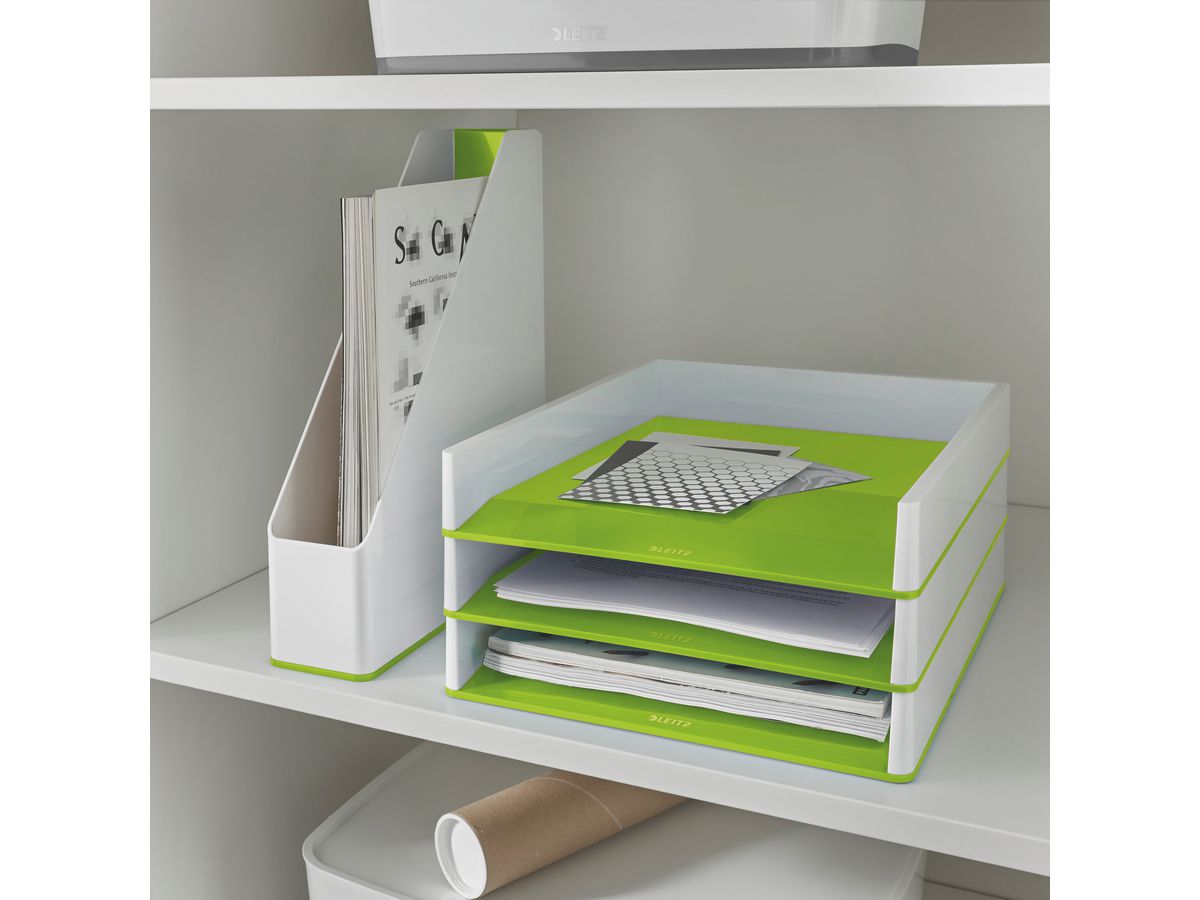 LEITZ Portariviste WOW A4 5362-10-54 bianco/verde (4002432123735)
