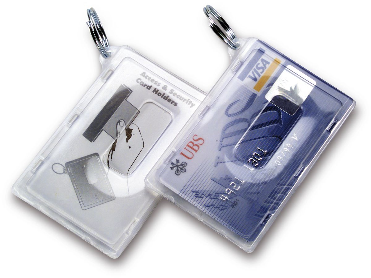 RIEFFEL SWITZERLAND Badge Holder KT 1070 SB/2 transparent 2 pcs. (7630010411133)