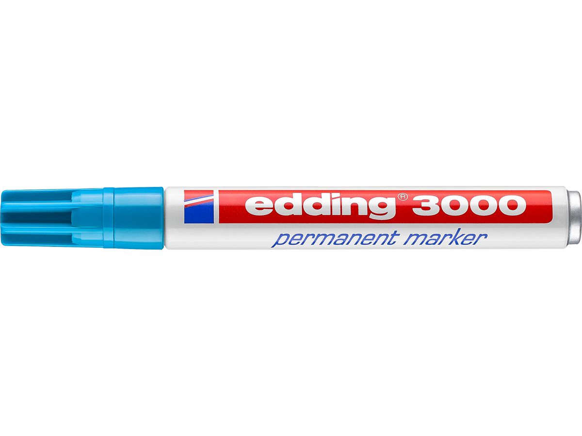 EDDING Permanent Marker 3000 1,5-3mm 3000-10 hellblau (4004764008056)