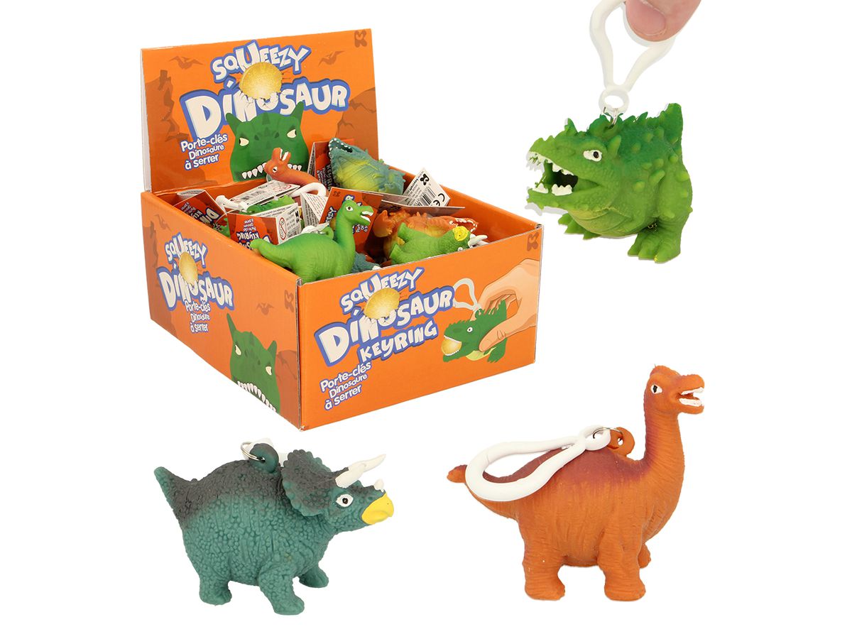 ROOST Schlüsselanhänger NV378 Quetsch Dino ass. (5037832311542)