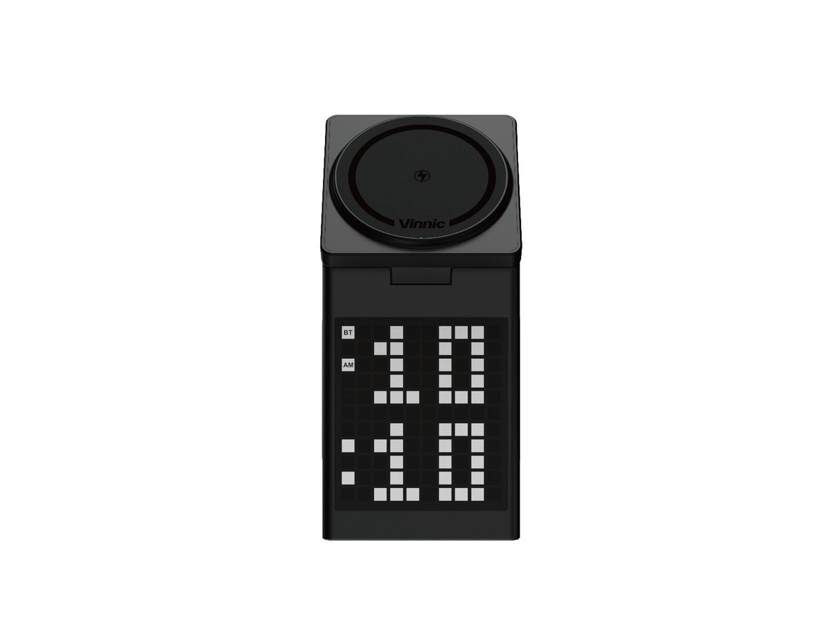 VINNIC SPICKARD 5-in-1 Charg. Dock VPPD-31WSCG4-BK Wireless Speaker,Clock (4898338020236)
