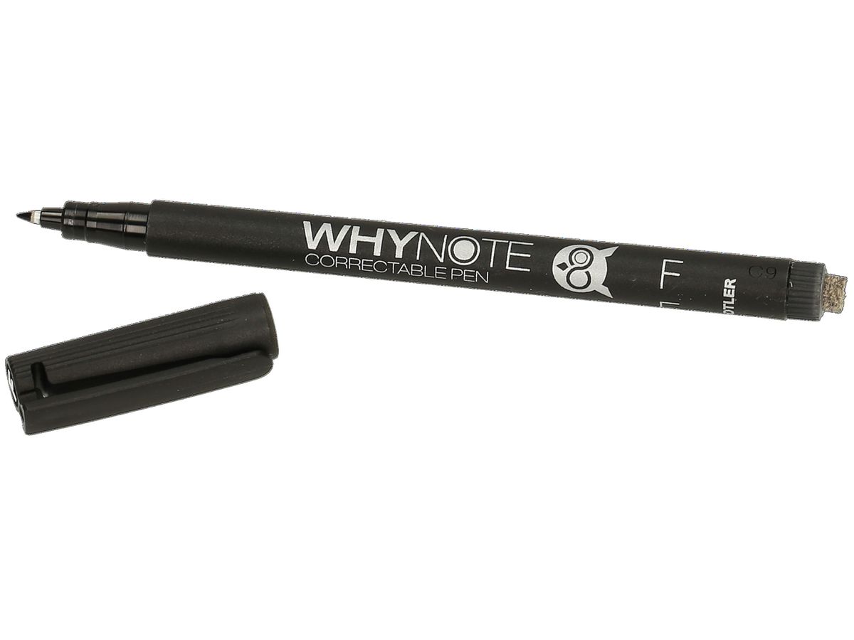 WHYNOTE Stift WNPEN001 schwarz, korrigierbar (7640153931900)