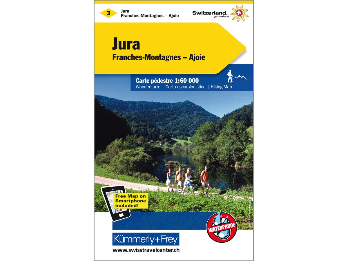 KÜMMERLY+FREY Wanderkarte 325922030 Jura 1:60'000 (9783259022030)
