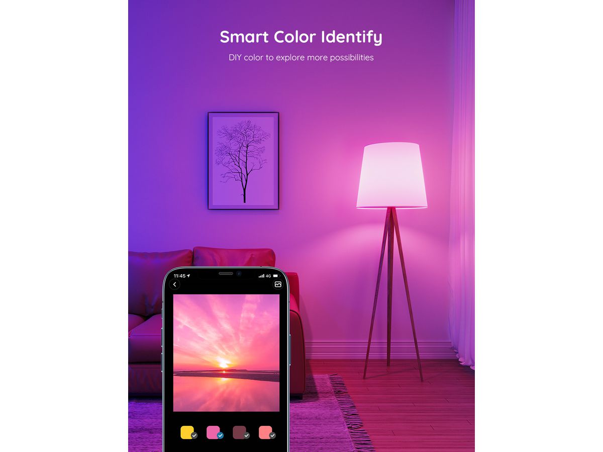 GOVEE Smart LED ampoule E27 H6004CC1 Wifi & Bluetooth, 800Lumen (6974316999034)