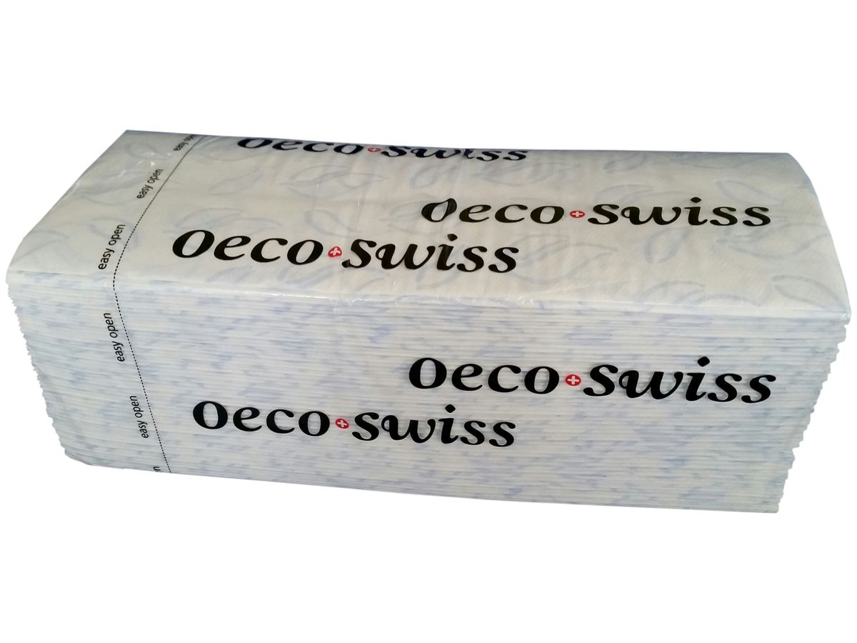 OECO SWISS Serviettes pliante Comfort 4484404 C-pliage, 2 plis 3072 pcs (7610378444042)