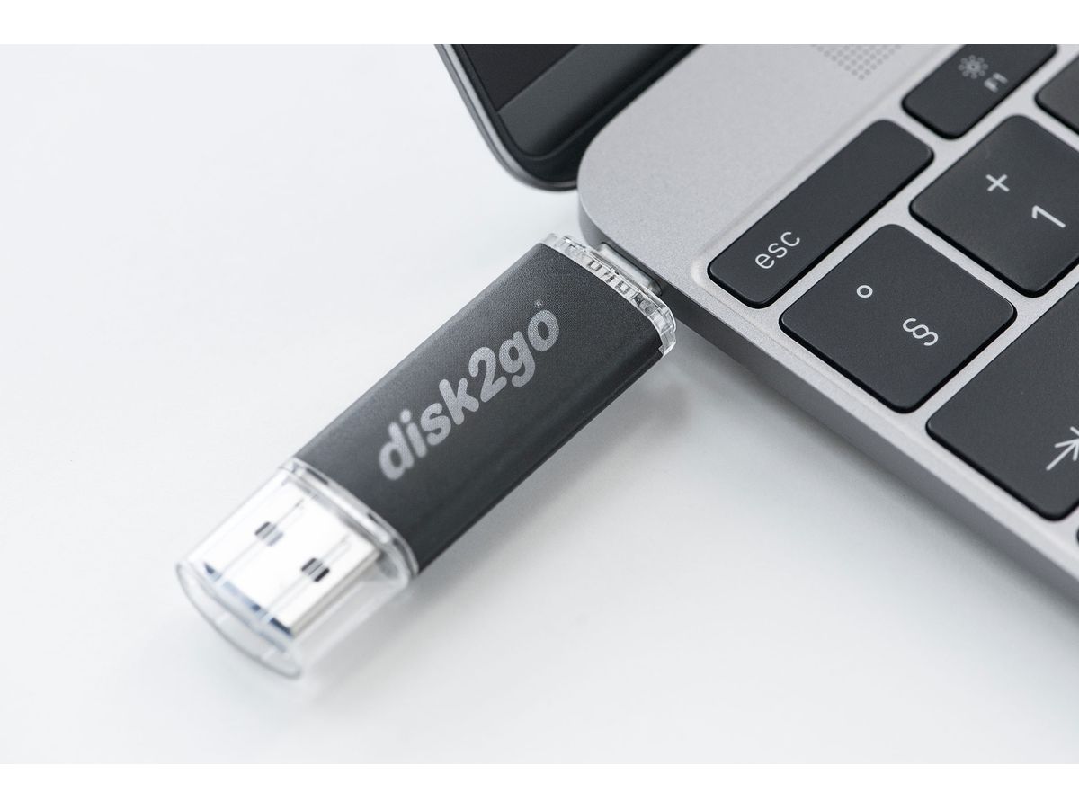 DISK2GO USB-Stick switch 32GB 30006592 Type-C USB 3.1 Type-A USB 3.0 (7640111166894)