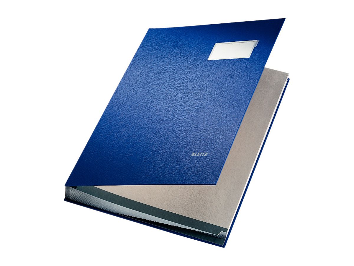 LEITZ Raccoglitore per firme A4 57000035 blu 20 compart. (4002432311446)