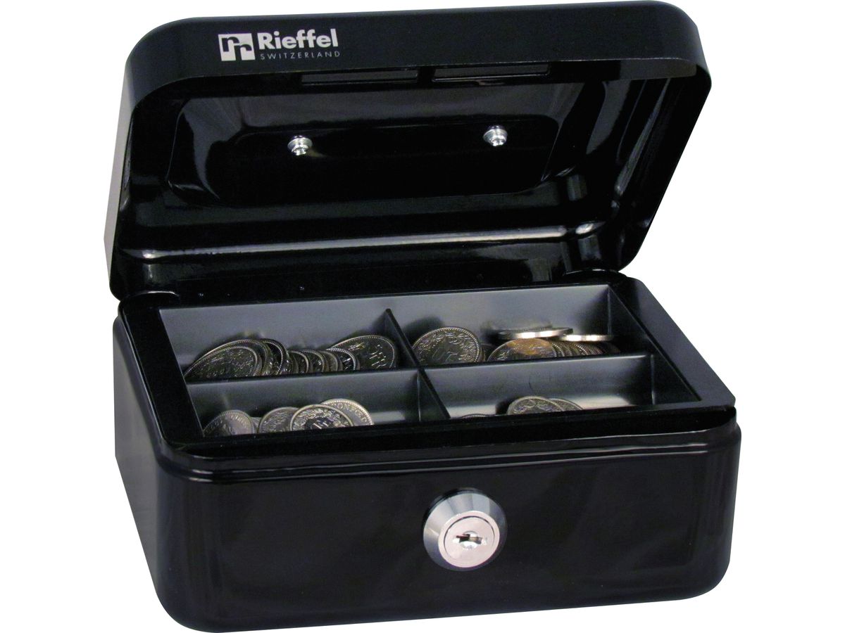 RIEFFEL SWITZERLAND Geldkassette Valorit VT-GK 1 SCHWARZ 7x15,3x12cm schwarz (7640115311092)