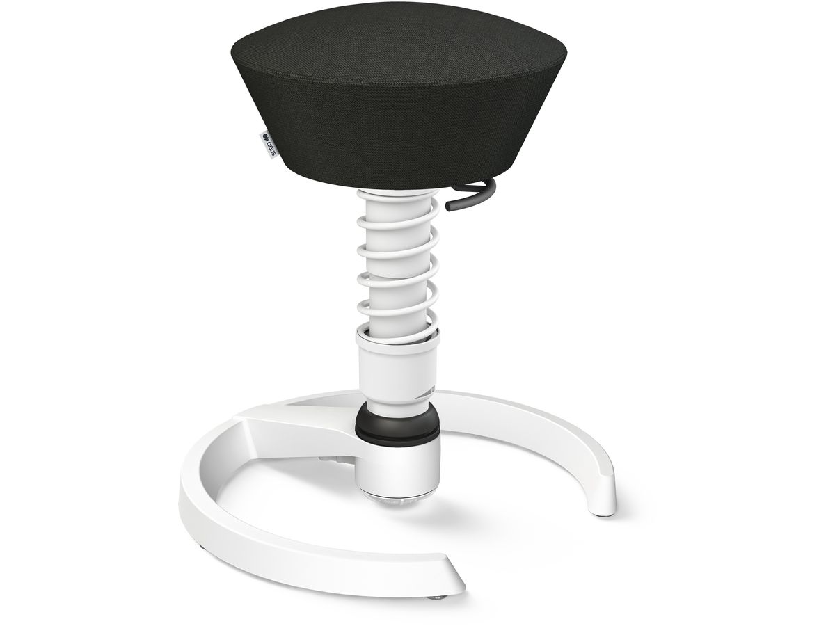 AERIS Sitzhocker Swopper 101STWHWHCP0 weiss/schwarz, mit Gleiter (4250200423192)