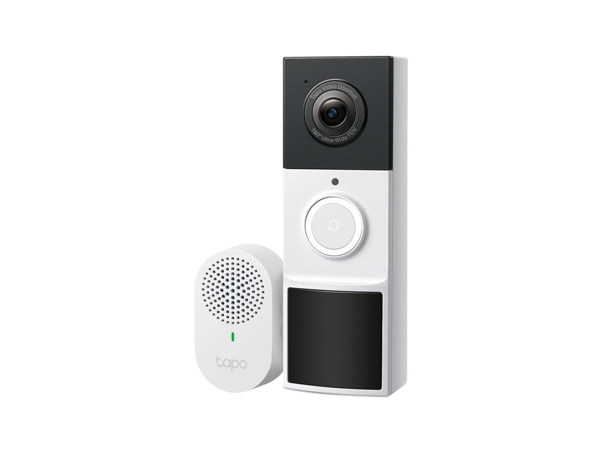 TP-LINK Video Doorbell Camera Tapo D210 2K, 6400mAh Battery (8885021371344)