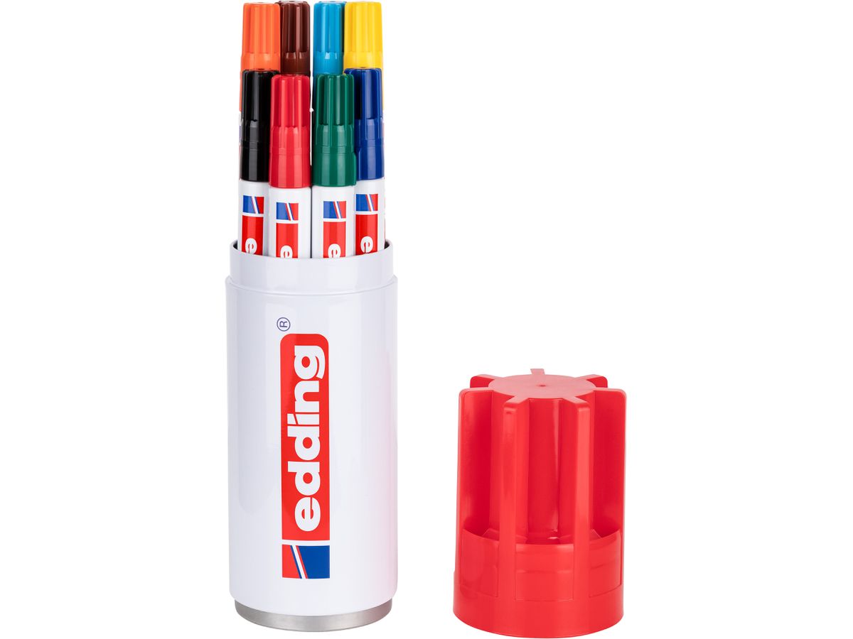EDDING Permanent Marker 3000 1,5-3mm 3000-Box8 8 Farben, Dose (4004764947201)