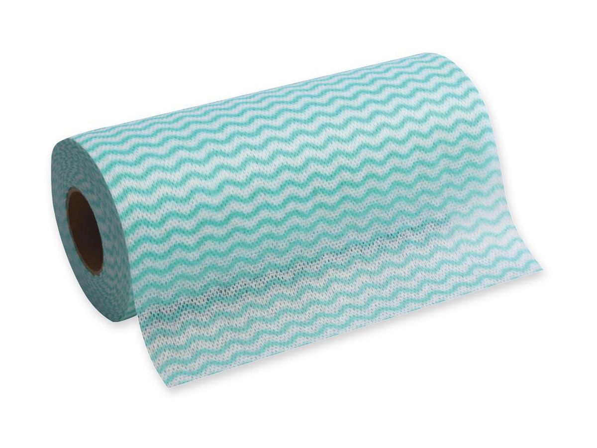 HYGOCLEAN Reinigungstuch 20x40cm 930.2 grün, weiss 1 Rolle/50 Blatt (4015544708325)