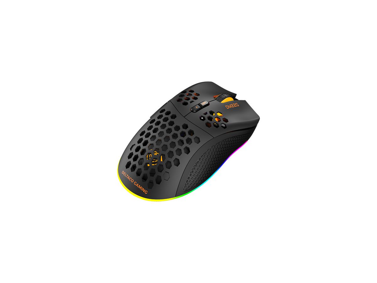 DELTACO Lightweight Gaming Mouse,RGB GAM-120 Wireless, Black, DM220 (7333048050601)