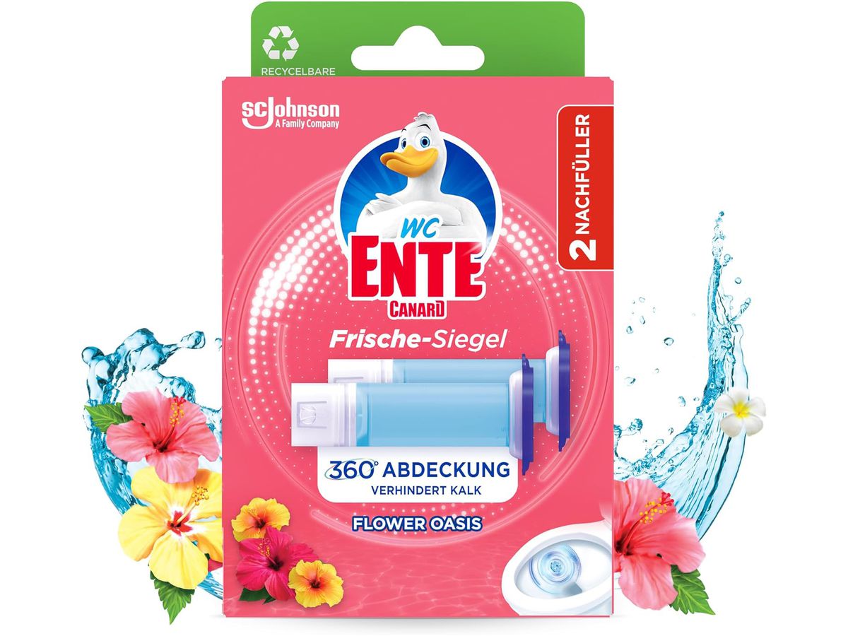 WC-ENTE Fresh Discs 1136386 Blütenoase, Refill (5000204791945)