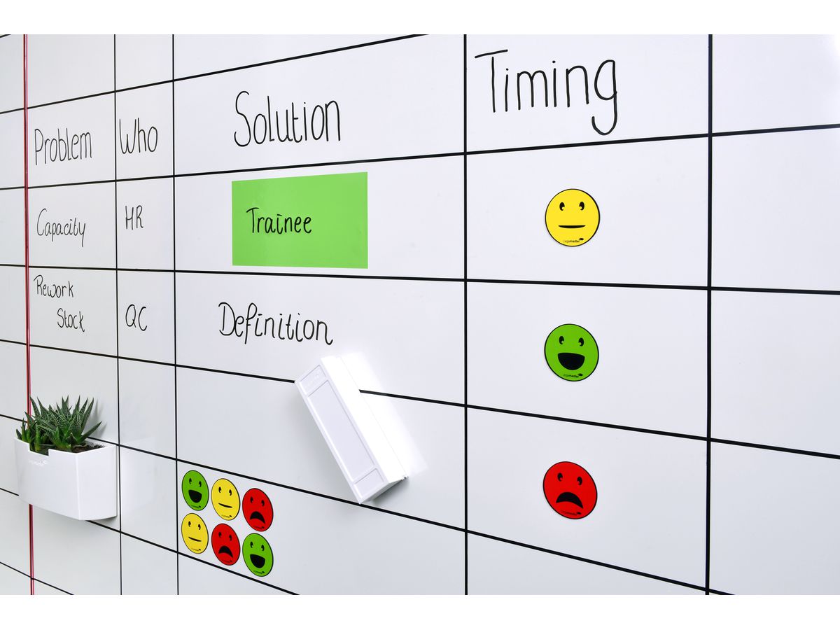 LEGAMASTER Symbols Emoticon 50mm 7-123304 PP ass., magnetico 6 pezzi (8713797088978)