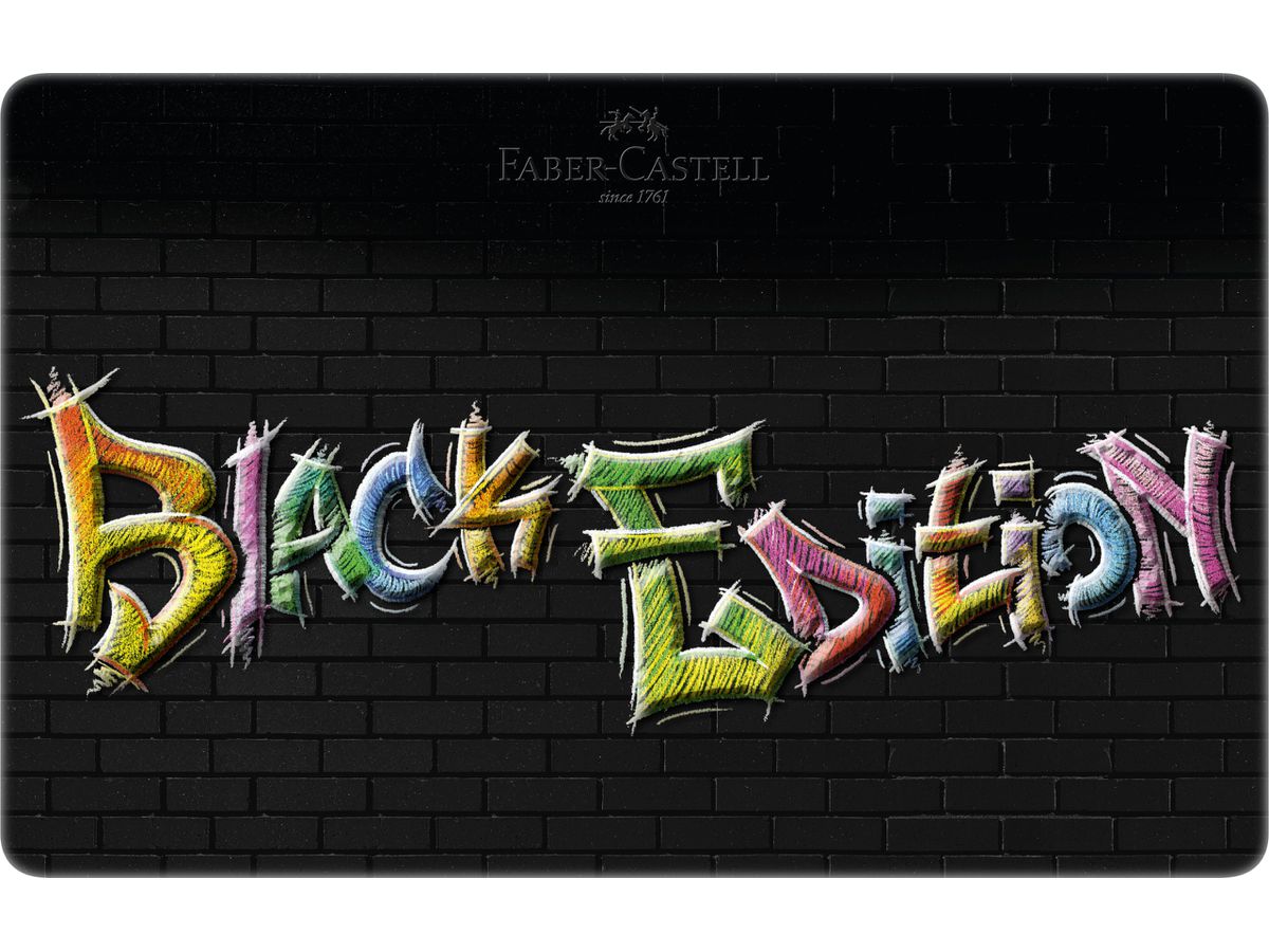 FABER-CASTELL Matite Black Edition 116437 36 colori, astuccio metallico (4005401164371)
