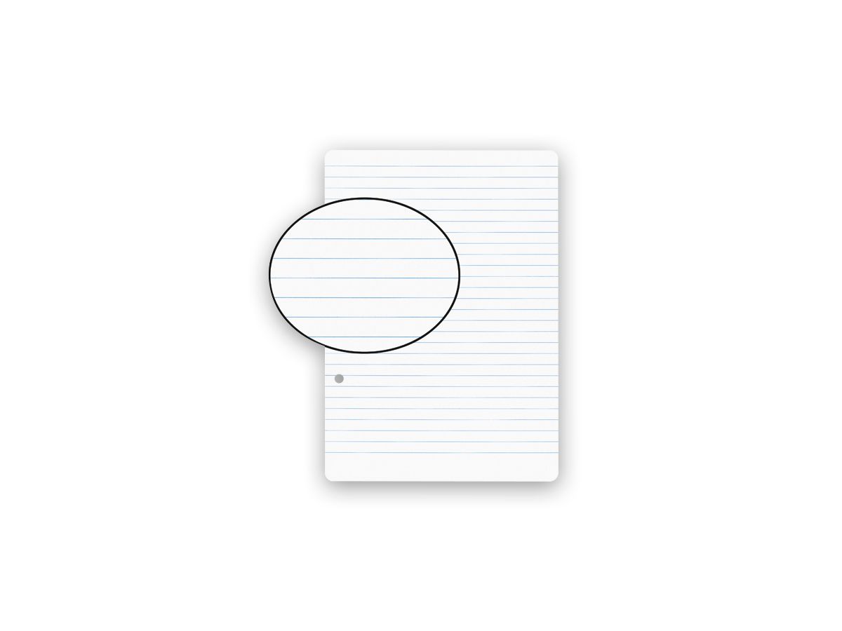 BIELLA Feuilles de rechange A5 45052100U blanc, ligné,2-trous 100flls. (7611365230242)