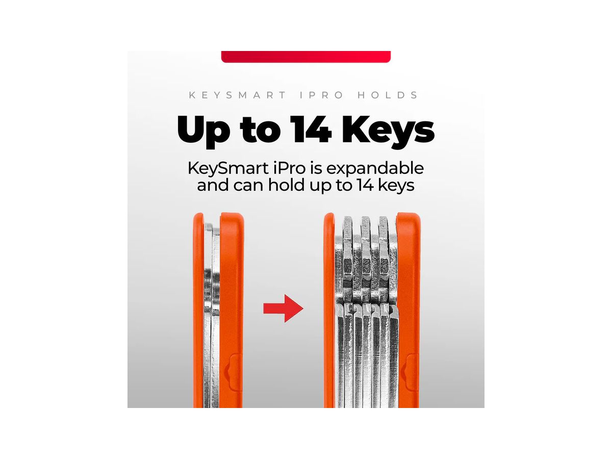 KEYSMART iPro V3 KS431-ORG-V3 Apple Find My, Orange (0810024058655)