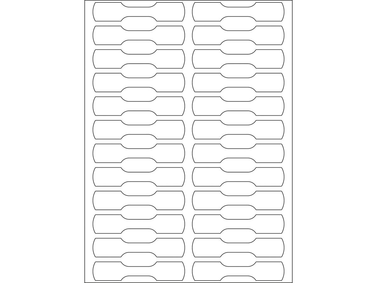 HERMA Etichette 49x10mm 2510 bianco 600 pezzi (4008705025102)
