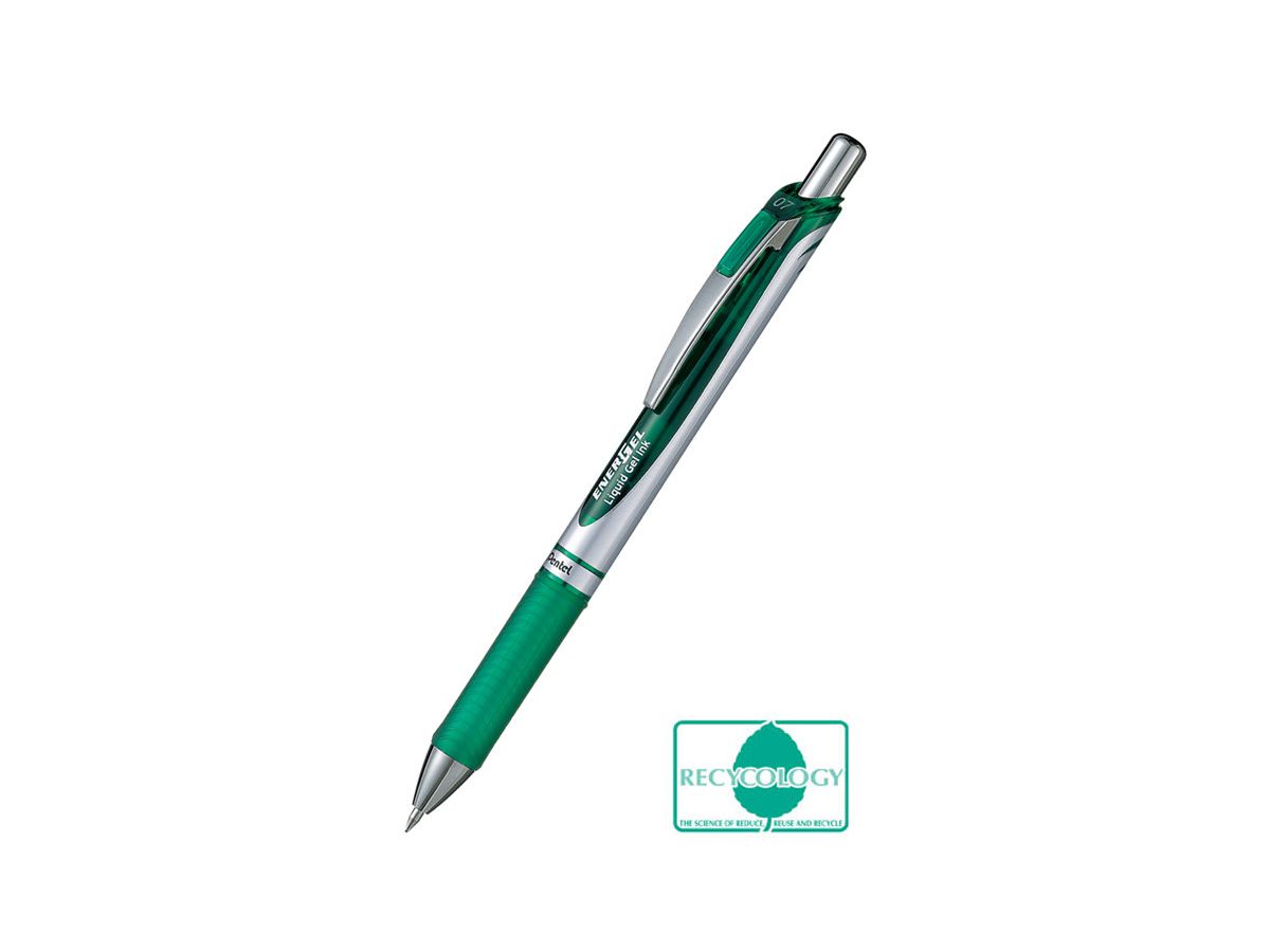 PENTEL Rollerball EnerGel 0.7mm BL77-DO verde (4902506070982)