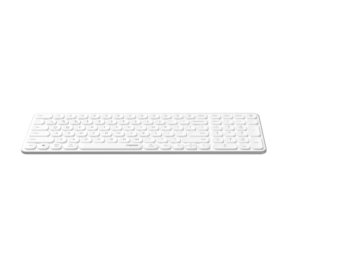 RAPOO E9710 ultraslim Keyboard 12643 Wireless, White (6940056126436)