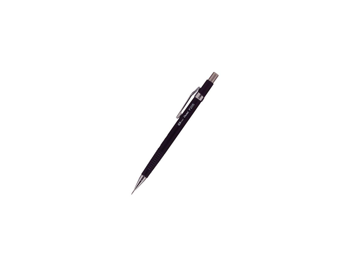 PENTEL Matita à pressione 0.5mm P205A nero con gomma per cancellare (3474372205009)