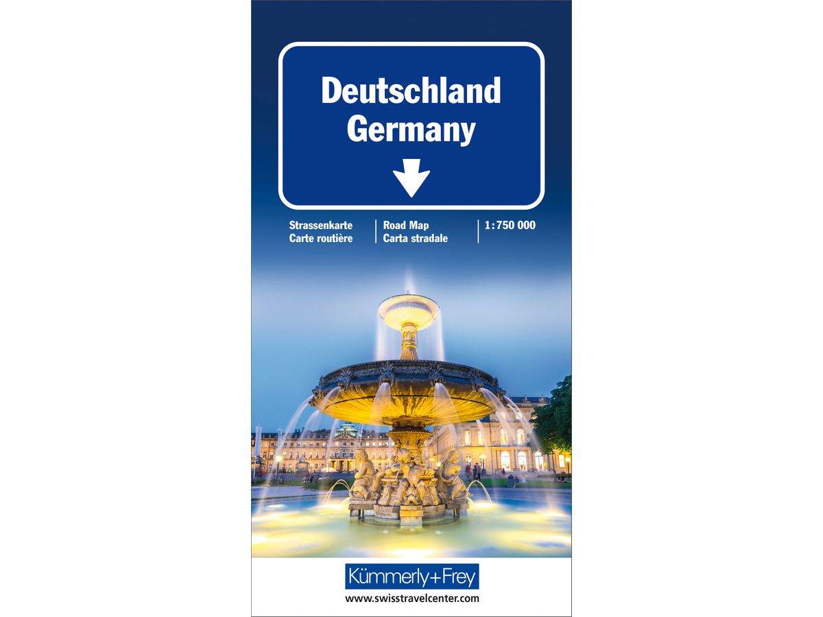 KÜMMERLY+FREY Carte routière 325901803 Allemagne 1:750'000 (9783259018514)