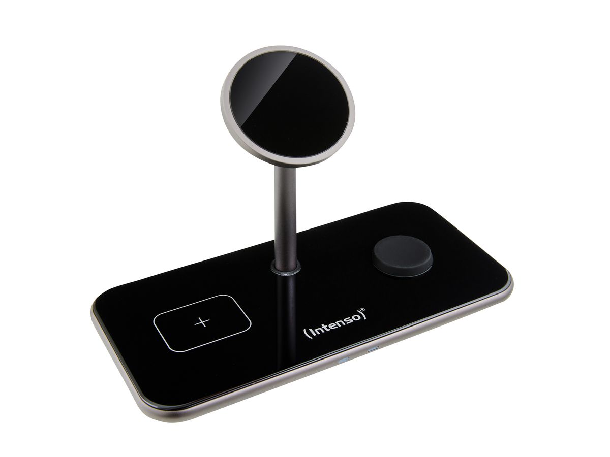 INTENSO Magnetic Wl Charg. Stand MB13 7410810 MagSafe comp., 3 in 1 black (4034303032709)