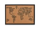 ZELLER Pinboard World lettres 59x40cm 11570 noir (4003368115702)