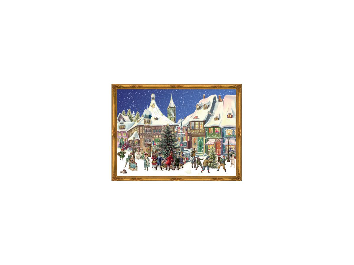 SELLMER Adventskalender RS784 Bergdorf 35,5x26,5cm (4025985707849)