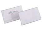 DURABLE Targhetta con spilla 800819 trasp., PVC, 40x75mm 100 pz. (4005546810089)