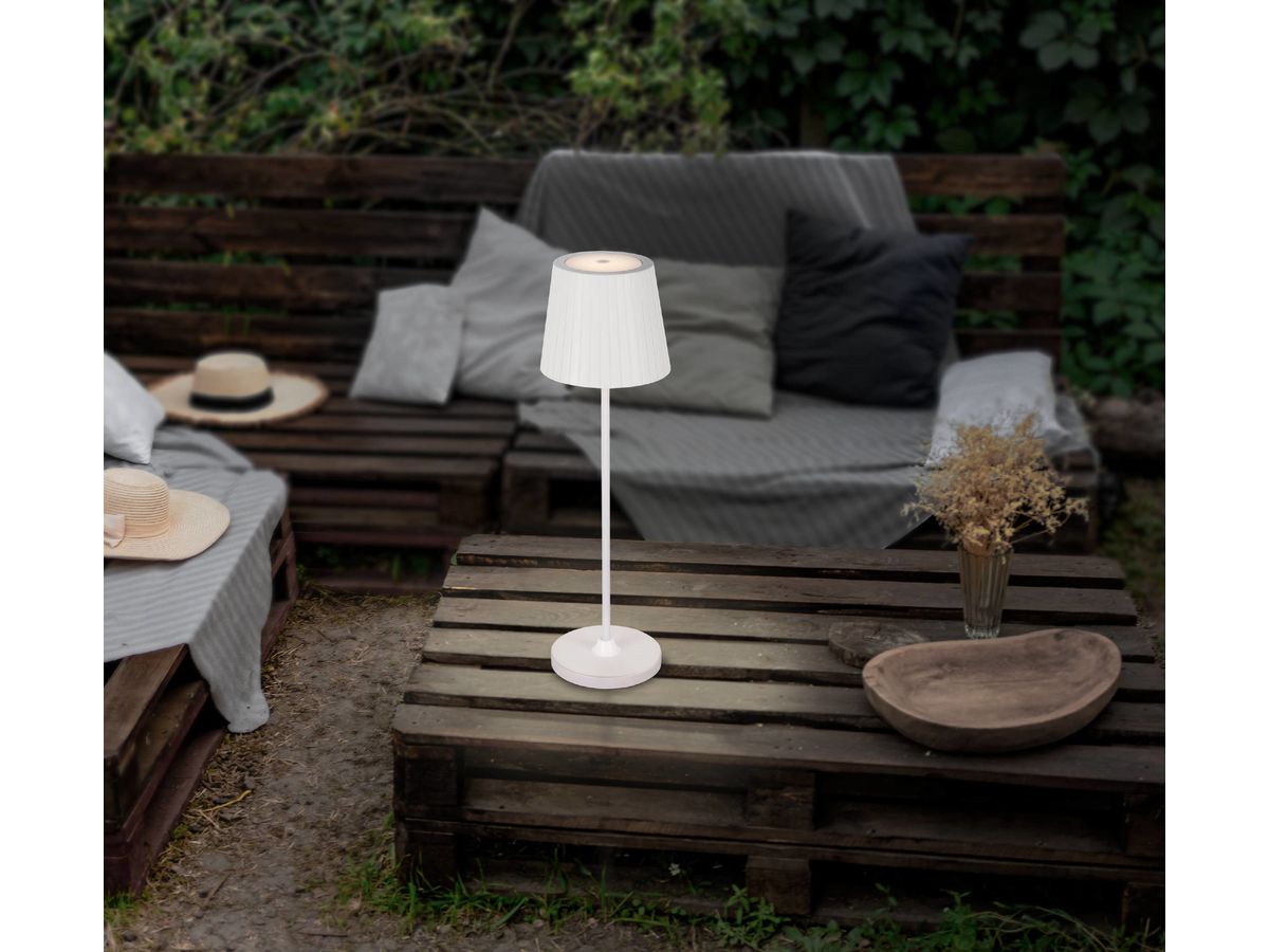 EGLO Lampada da tavolo Cabozo 75793 bianco, batteria ricaricabile (9002759757939)