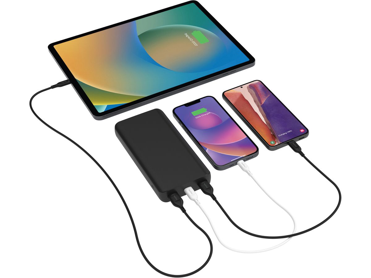MOPHIE Powerbank 20'000mAh, 20W 401111853 Black, 2xUSB-A, 1xUSB-C (0840056185654)