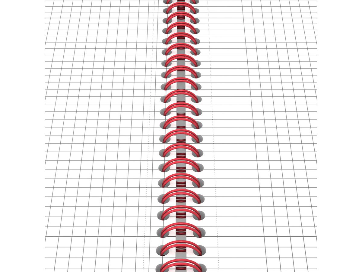 OXFORD Buch Black 'n Red A4 400047609 kariert, 90g 70 Blatt (4006140009145)